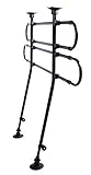 Trixie 1316 Auto-Gitter, gewinkelt, Breite: 85–140 cm Höhe: 75–110 cm, schwarz
