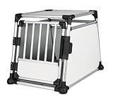 Trixie 39342 Transportbox, Aluminium, M–L: 63 × 65 × 90 cm, silber/hellgrau