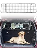 JOYTUTUS Hundegitter Auto Kofferraum, Kofferraum Trenngitter Hund, Verstellbare Breite, Hundeschutz Gitter mit Kopfstütze Befestigung, Universal für die meisten Autos