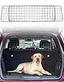 JOYTUTUS Hundegitter Auto Kofferraum, Kofferraum Trenngitter Hund, Verstellbare Breite, Hundeschutz Gitter mit Kopfstütze Befestigung, Universal für die meisten Autos