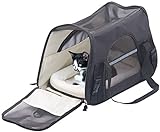 Sweetypet Hundetasche: Hand- & Auto-Transporttasche für Haustiere bis 8 kg, Größe M, schwarz (Transporttasche Katze)