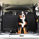 CiuGear Auto Schutznetz Barriere Trennnetz , Tragbares Doppelschicht Auto Sicherheitsnetz , Universal Haustier Trenngitter Einstellbar Oxford Stoff Hunde Netz für Auto ​, 120x85cm