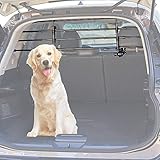 ISSYZONE Schutzgitter Auto Hundegitter aus Aluminium Hundeschutzgitter Trenngitter Gepäckgitter Universal für Kofferraum 32-53CM * 85-145CM
