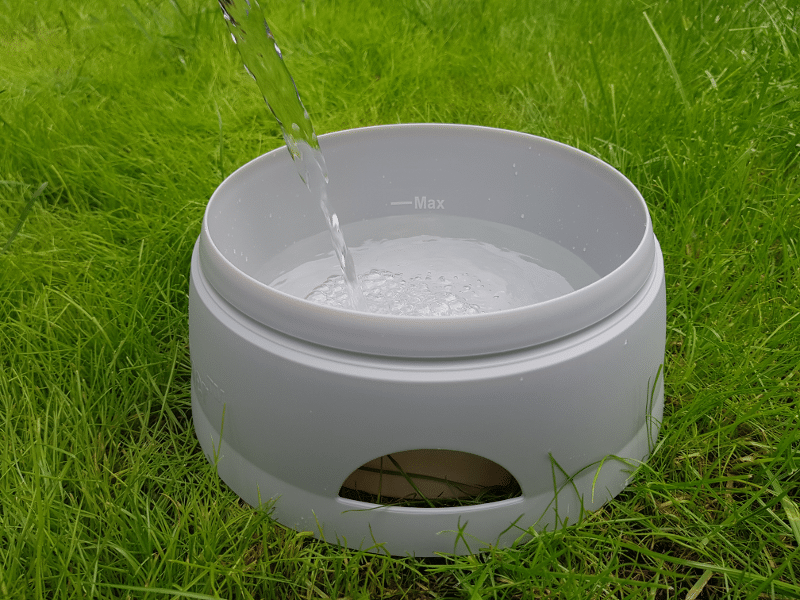 Befüllen der Hunter Travel Bowl hunde reisenapf befuellen